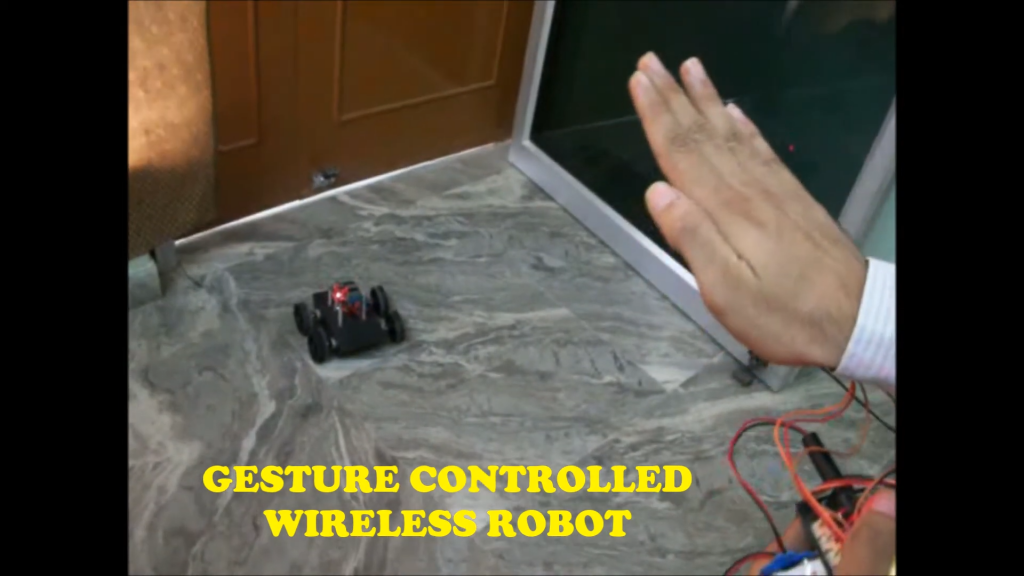 GESTURE CONTROLLED WIRELESS ROBOT featured image
